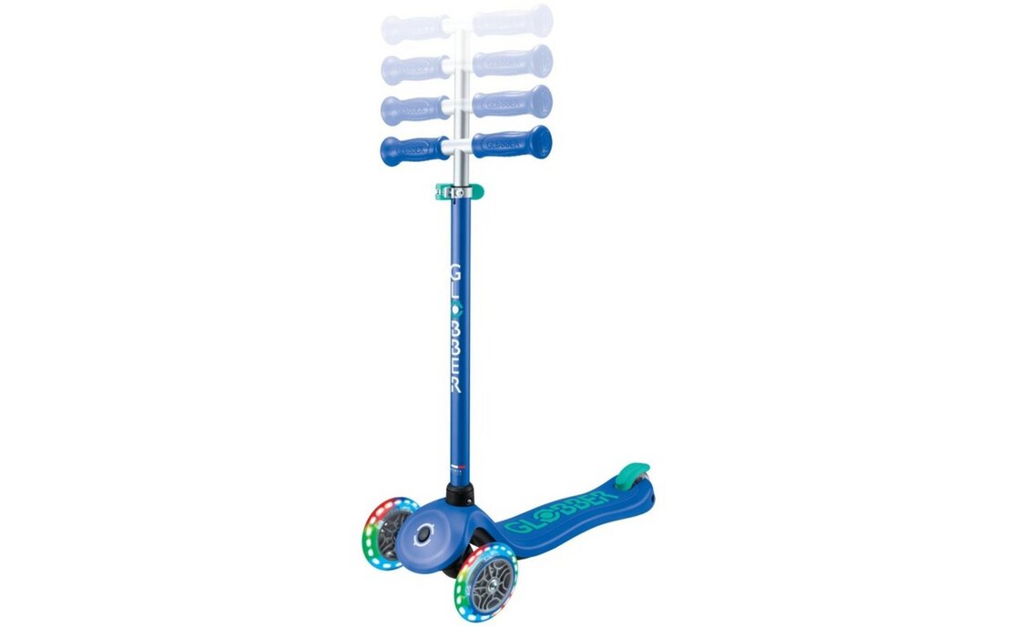 Globber Primo Plus Lights, mit Leuchtrollen inkl. Helm - 2024
