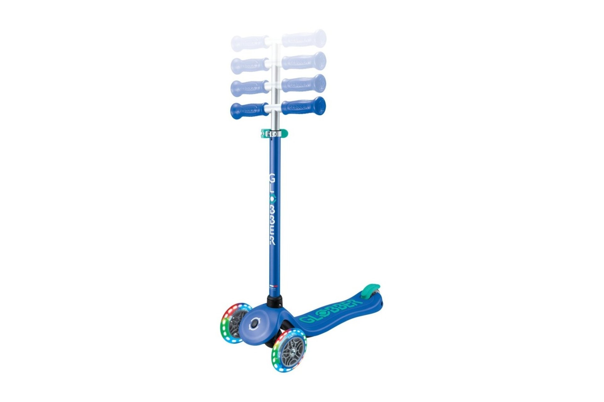 Globber Primo Plus Lights, mit Leuchtrollen inkl. Helm - 2024