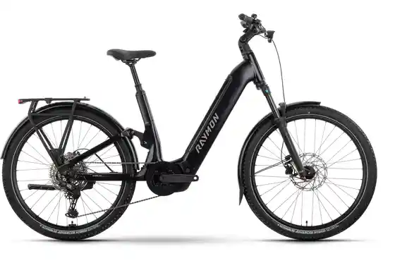 Schwarz - E-Bike-Pedelec - Raymon Tavano Comp - 800 Wh - 27,5 Zoll - Tiefeinsteiger - 2027