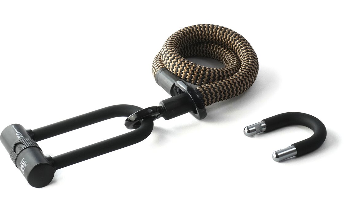 TEXLOCK Eyelet 80 U/X-Lock Bundle, Textilseil mit Bügelschloss