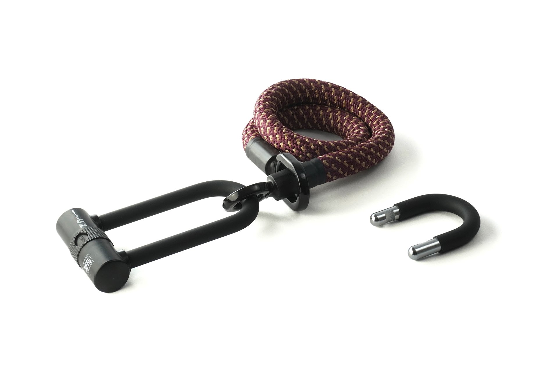 TEXLOCK Eyelet 80 U/X-Lock Bundle, Textilseil mit Bügelschloss