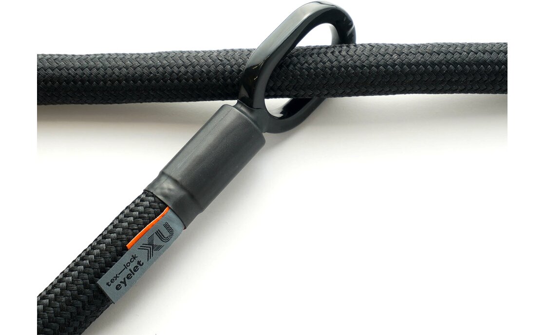 TEXLOCK Eyelet 120 U/X-Lock Bundle, Textilseil mit Bügelschloss