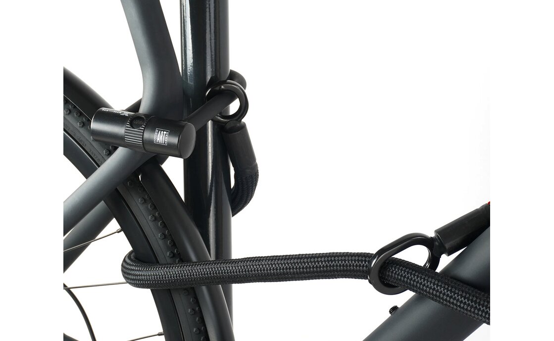 TEXLOCK Eyelet 120 U/X-Lock Bundle, Textilseil mit Bügelschloss