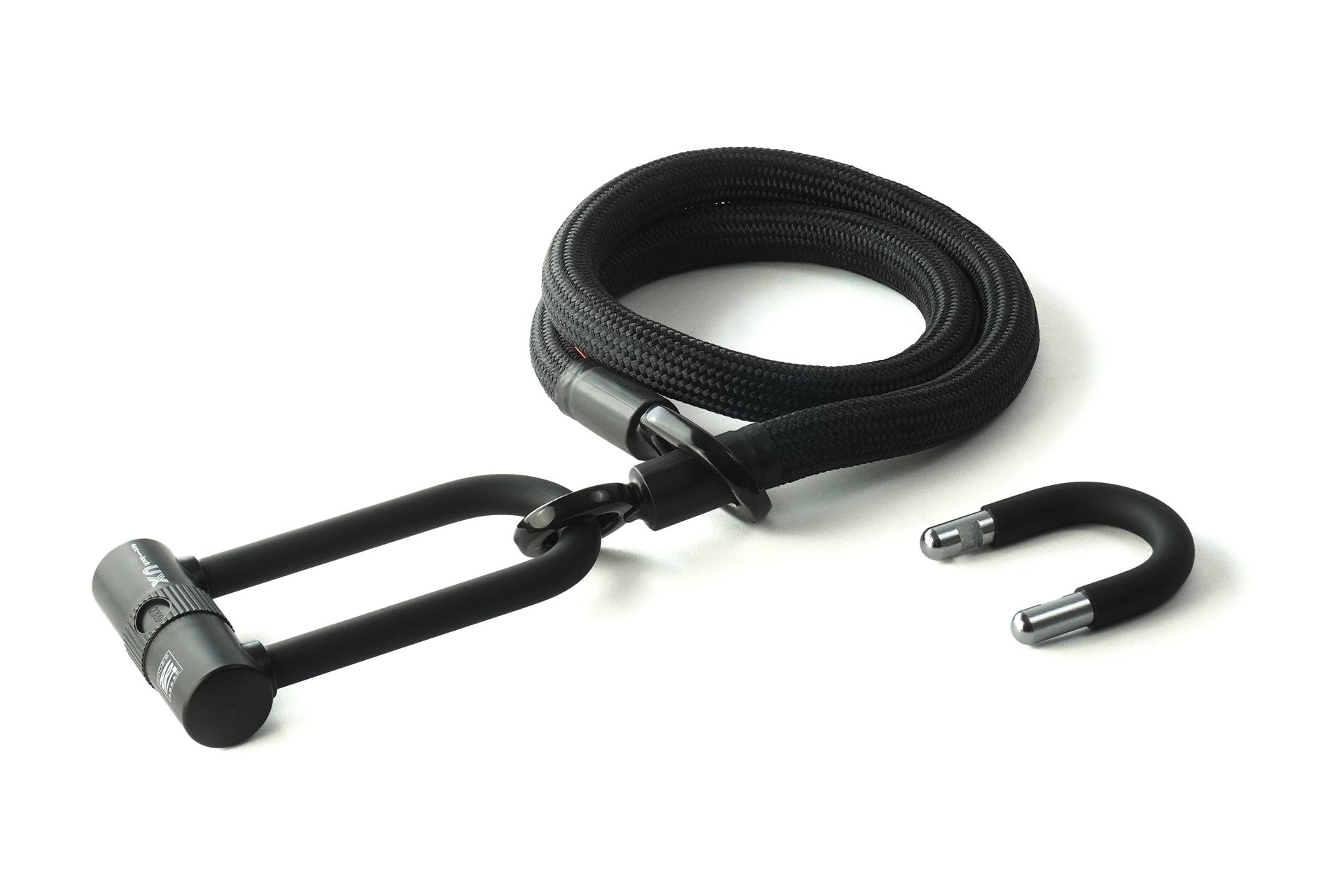 TEXLOCK Eyelet 120 U/X-Lock Bundle, Textilseil mit Bügelschloss