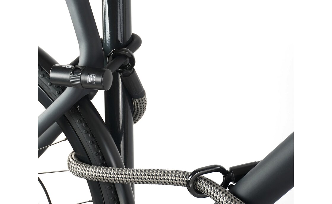 TEXLOCK Eyelet 120 U/X-Lock Bundle, Textilseil mit Bügelschloss