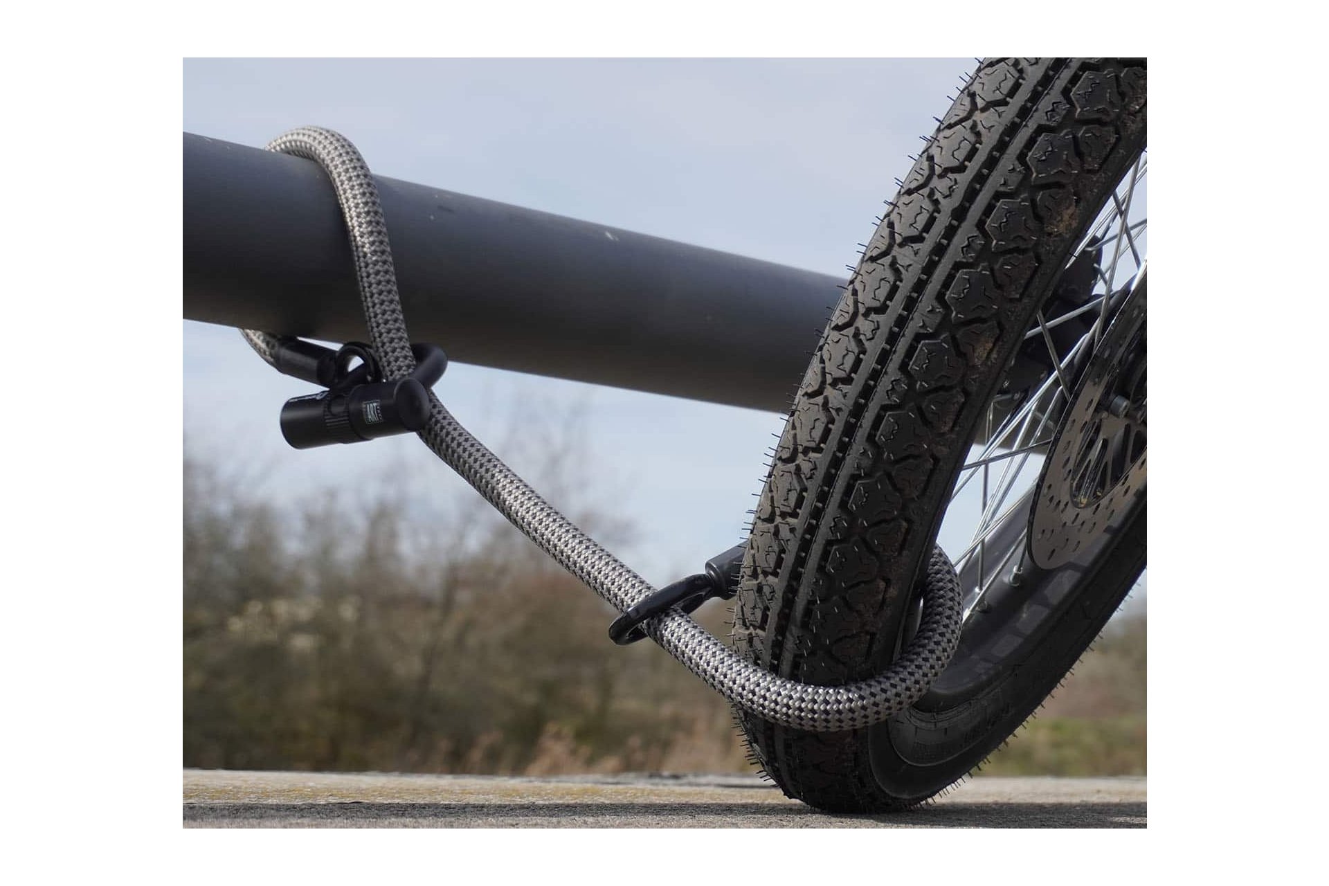 TEXLOCK Eyelet 120 U/X-Lock Bundle, Textilseil mit Bügelschloss