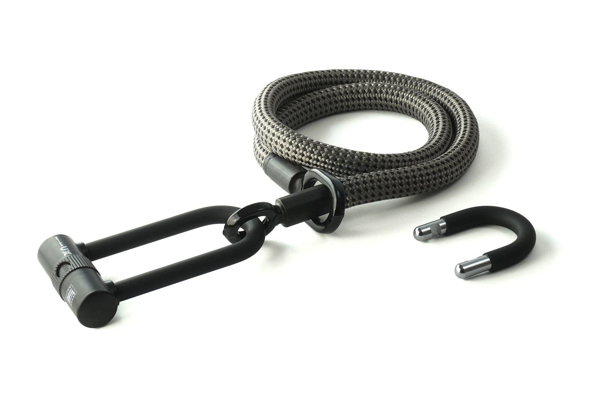 TEXLOCK Eyelet 120 U/X-Lock Bundle, Textilseil mit Bügelschloss