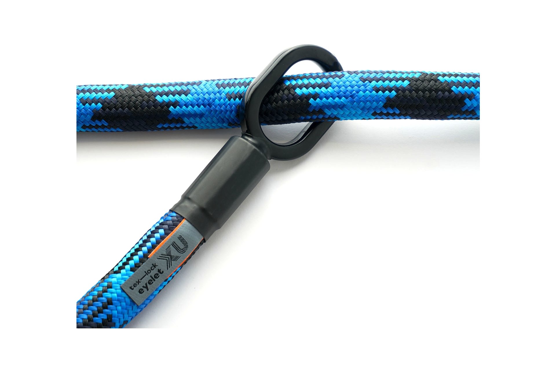 TEXLOCK Eyelet 120 U/X-Lock Bundle, Textilseil mit Bügelschloss