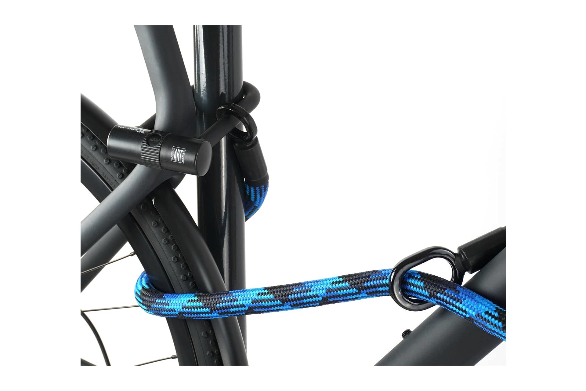 TEXLOCK Eyelet 120 U/X-Lock Bundle, Textilseil mit Bügelschloss