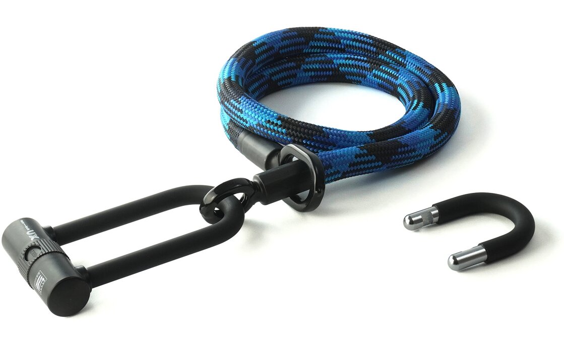 TEXLOCK Eyelet 120 U/X-Lock Bundle, Textilseil mit Bügelschloss