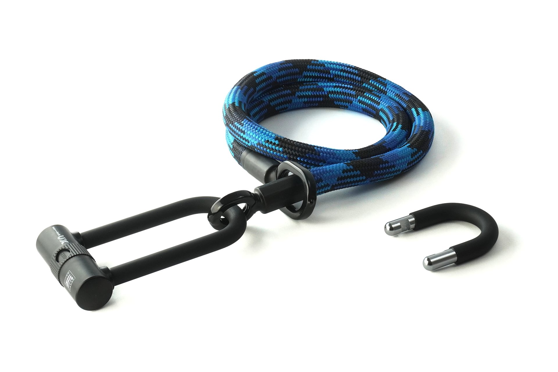 TEXLOCK Eyelet 120 U/X-Lock Bundle, Textilseil mit Bügelschloss