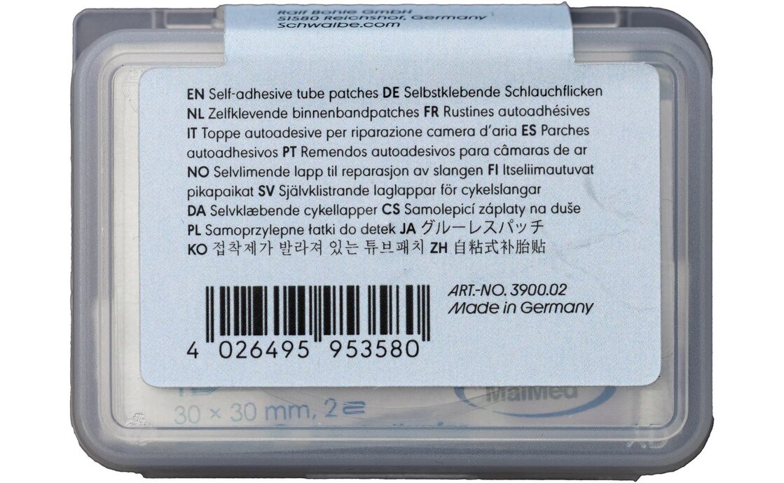 Schwalbe Aerothan Glueless Patches