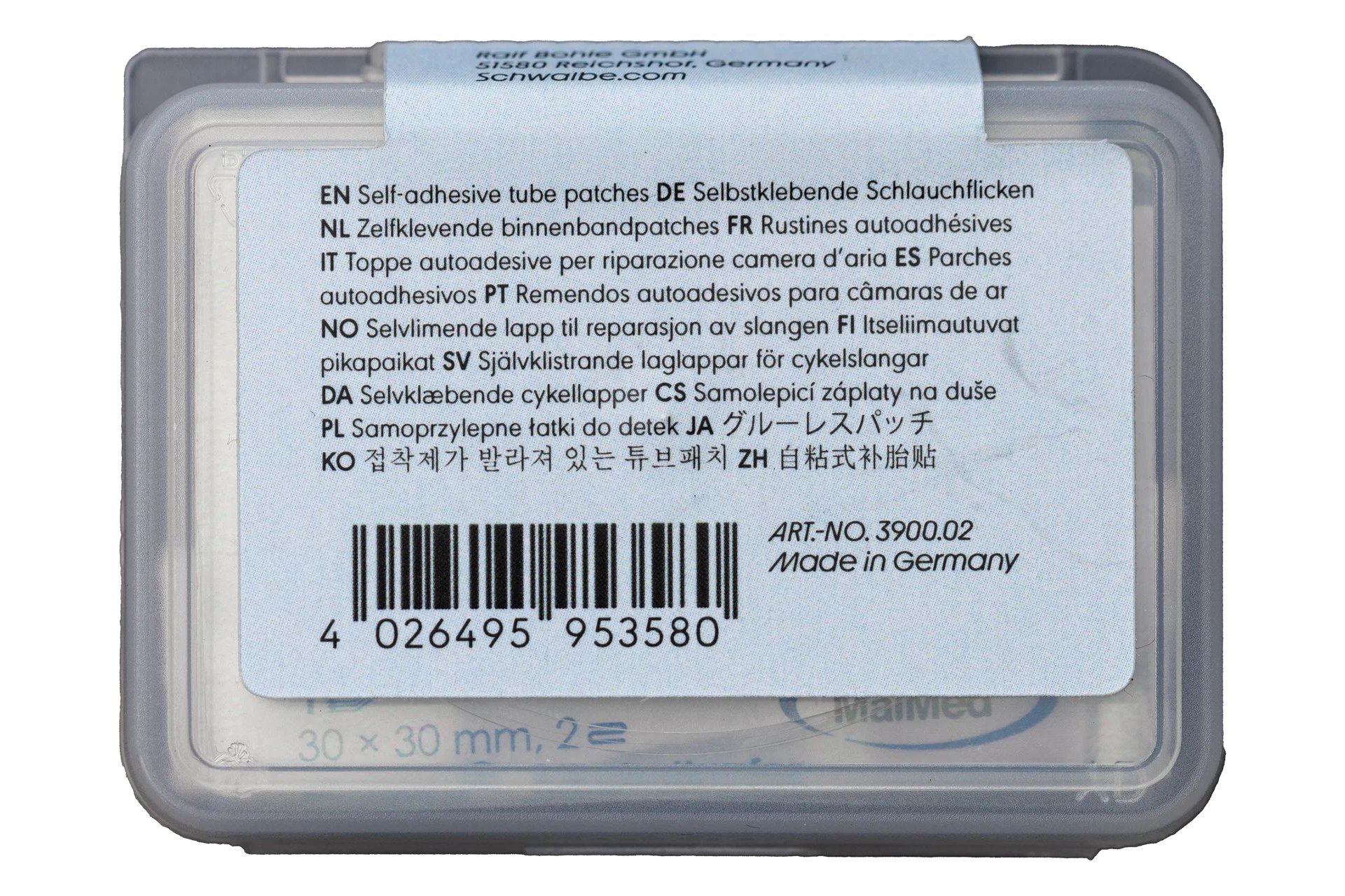 Schwalbe Aerothan Glueless Patches