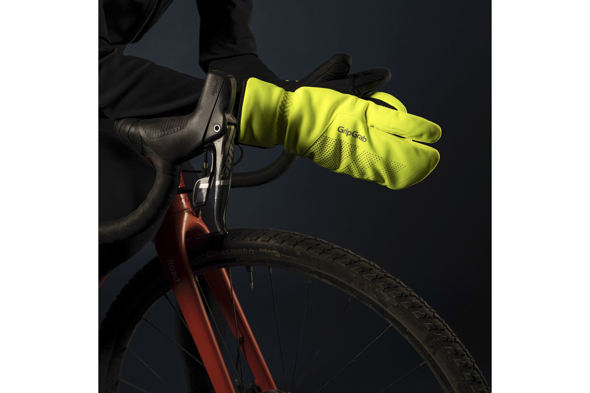 GRIPGRAB Ride Windproof Deep Winter Lobster Langfinger Handschuhe