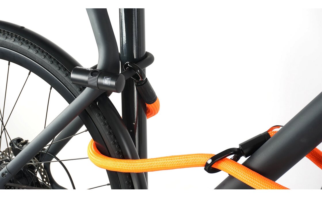 TEXLOCK Eyelet 120 U/X-Lock Bundle, Textilseil mit Bügelschloss