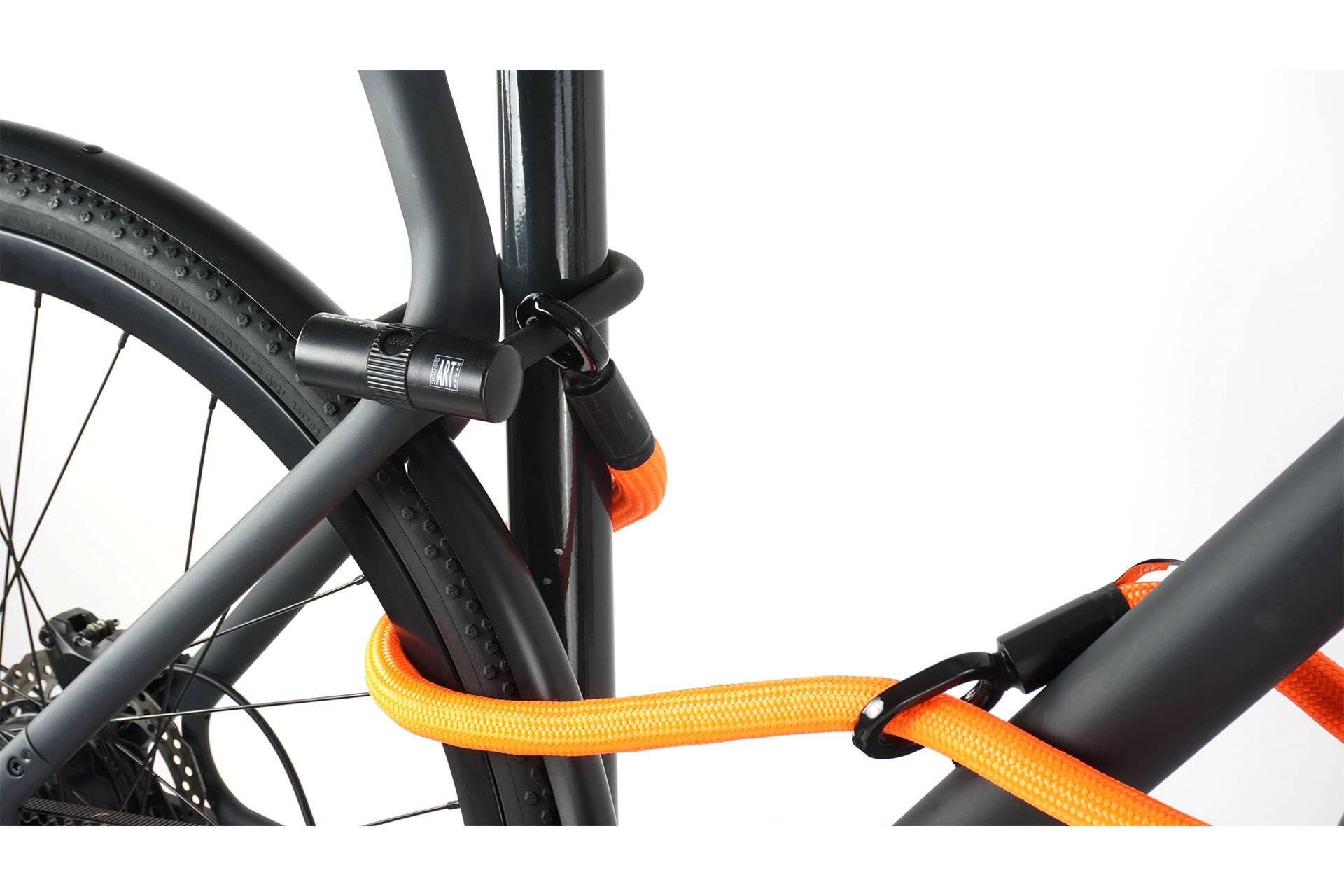 TEXLOCK Eyelet 120 U/X-Lock Bundle, Textilseil mit Bügelschloss
