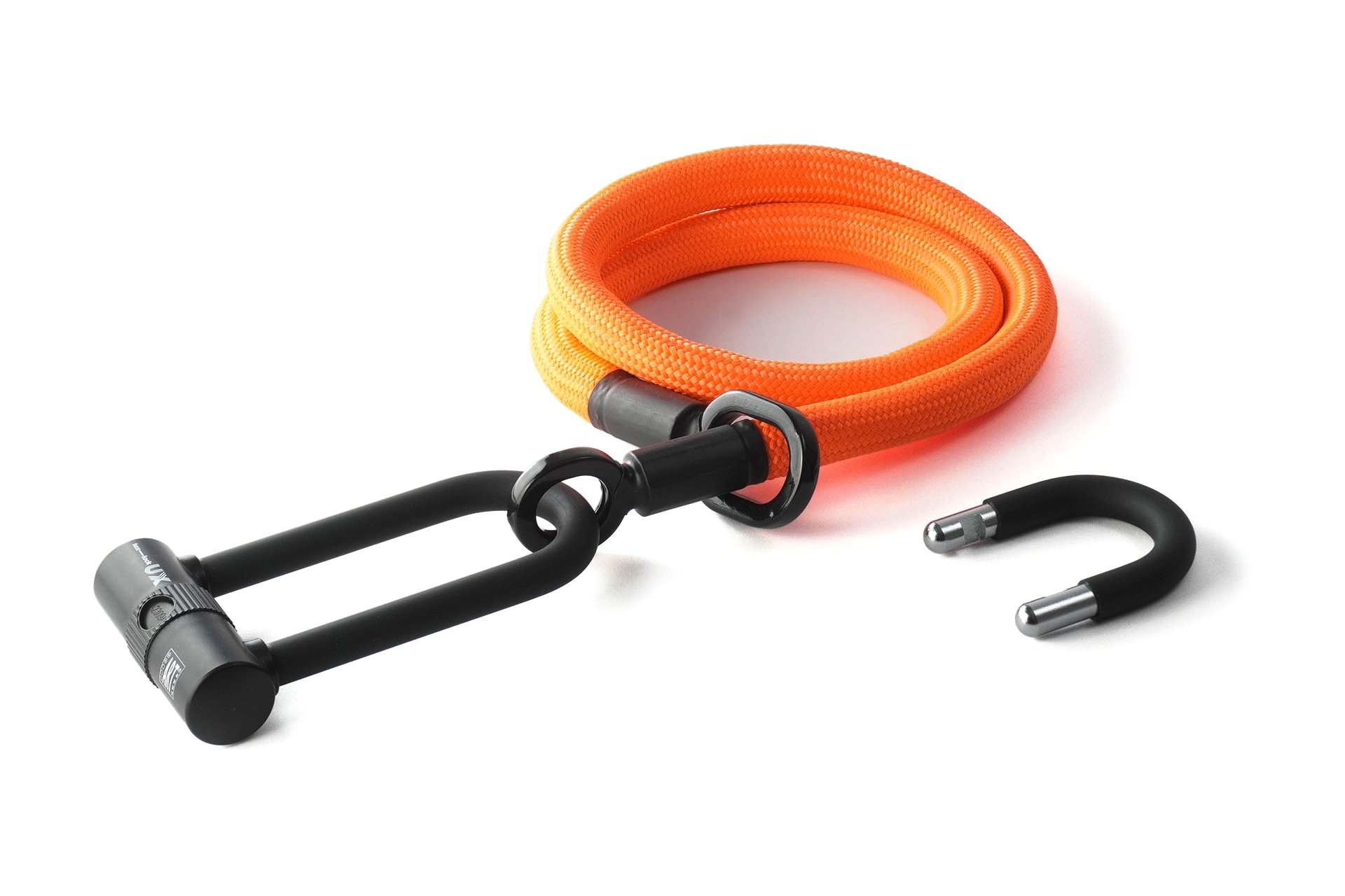 TEXLOCK Eyelet 120 U/X-Lock Bundle, Textilseil mit Bügelschloss