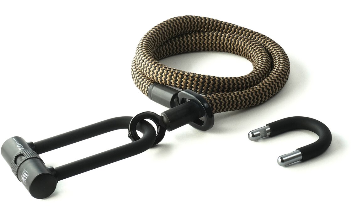 TEXLOCK Eyelet 120 U/X-Lock Bundle, Textilseil mit Bügelschloss