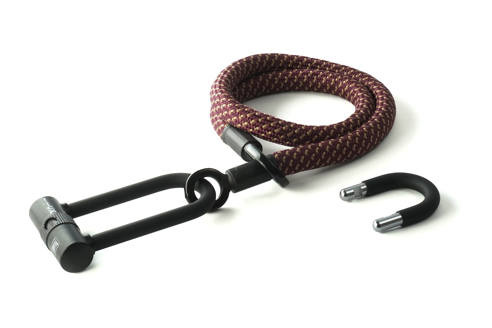 TEXLOCK Eyelet 120 U/X-Lock Bundle, Textilseil mit Bügelschloss