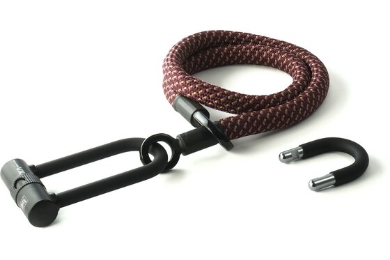 Tex-Lock - TEXLOCK Eyelet 120 U/X-Lock Bundle, Textilseil mit Bügelschloss