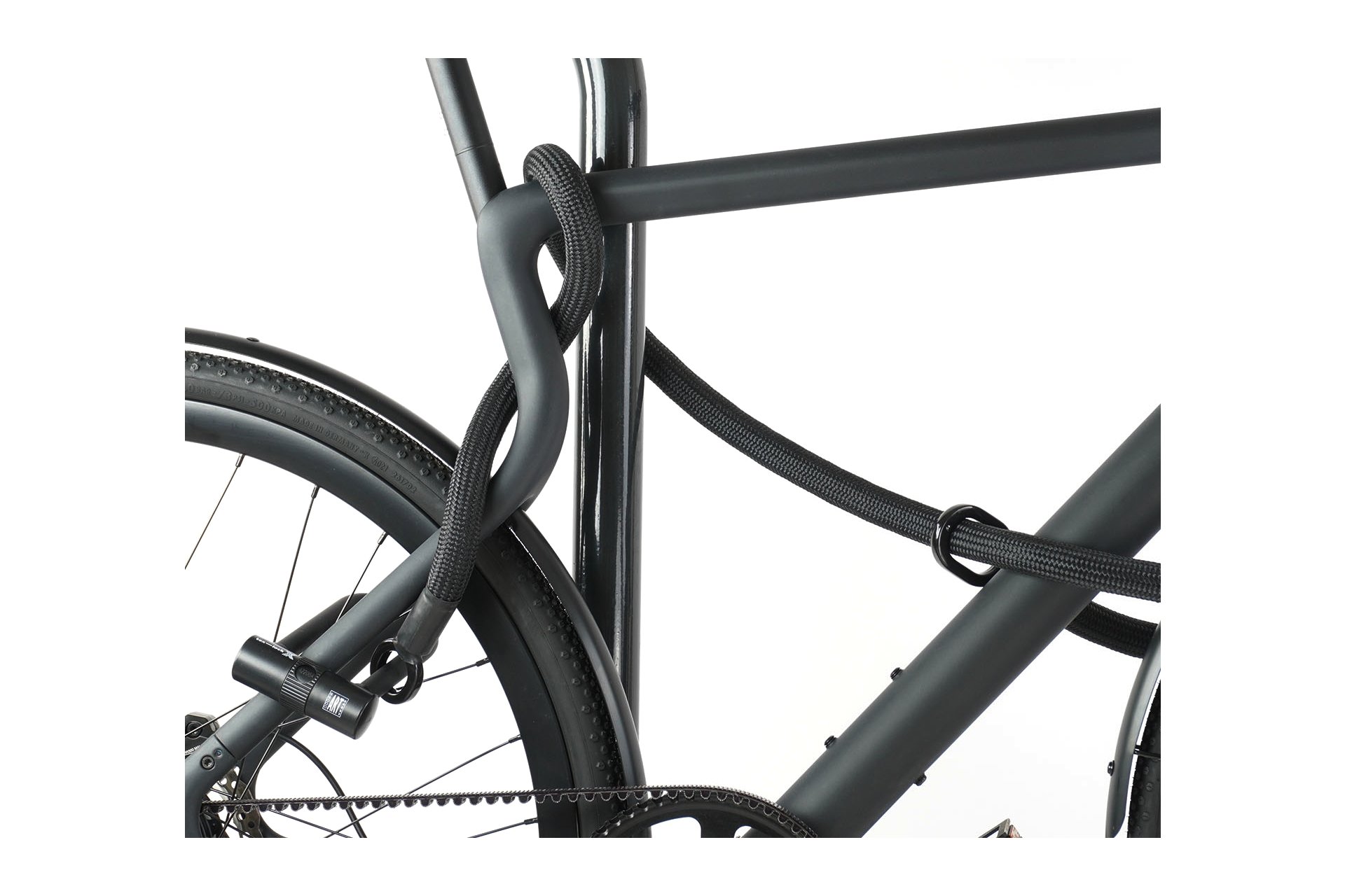 TEXLOCK Eyelet 160 U/X-Lock Bundle, Textilseil mit Bügelschloss