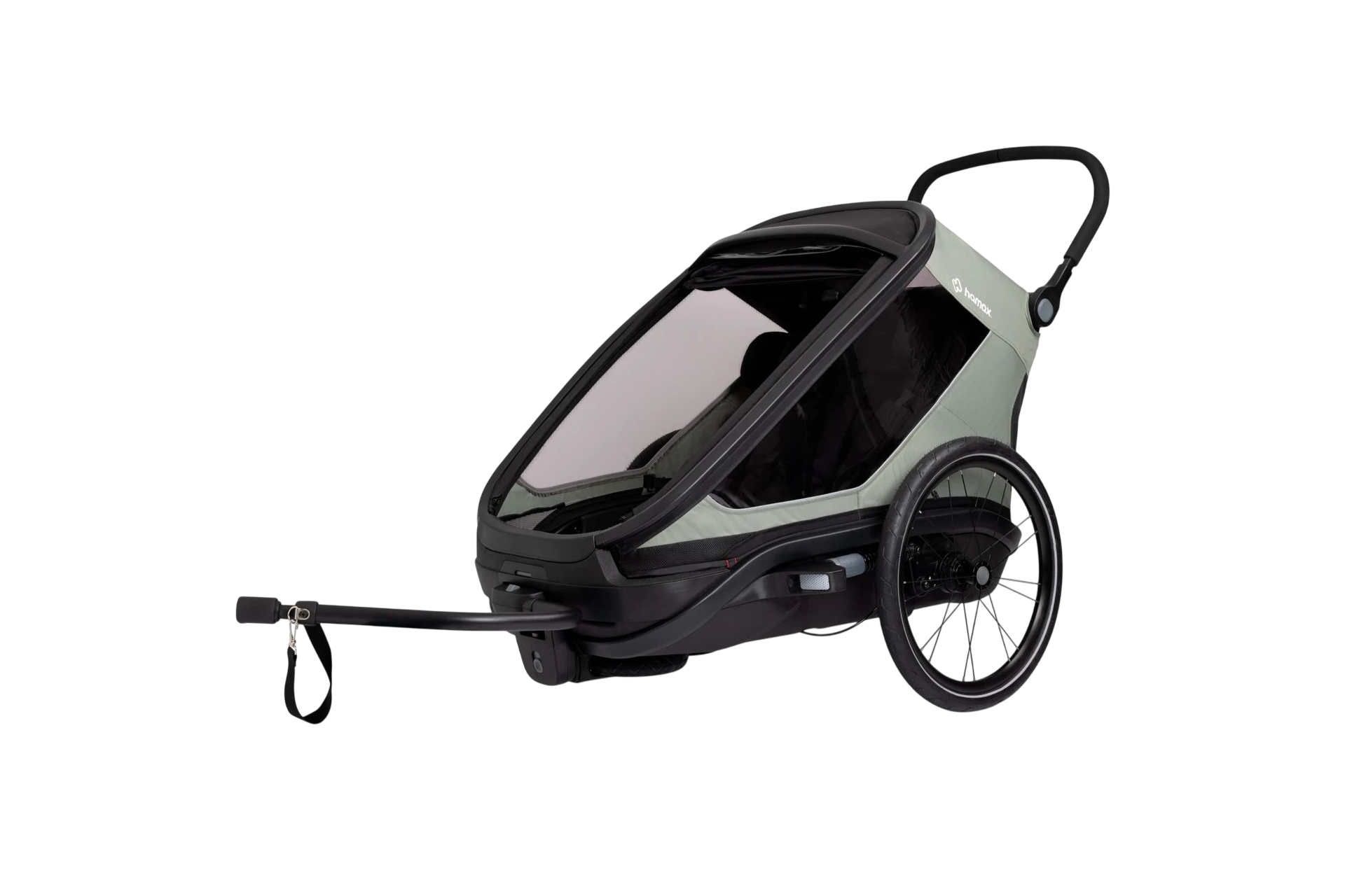 Hamax Outback Next Double Kinderanh&auml;nger mit Deichsel und Buggyrad