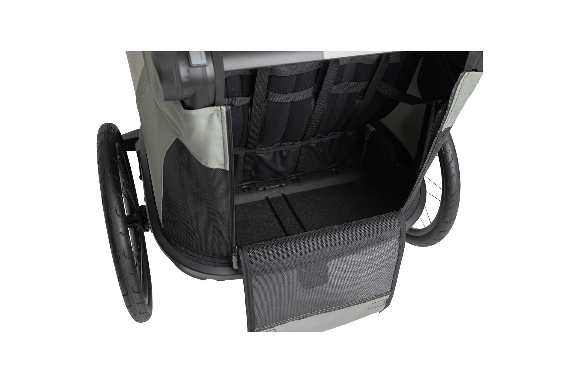 Hamax Outback Next Double Kinderanh&auml;nger mit Deichsel und Buggyrad