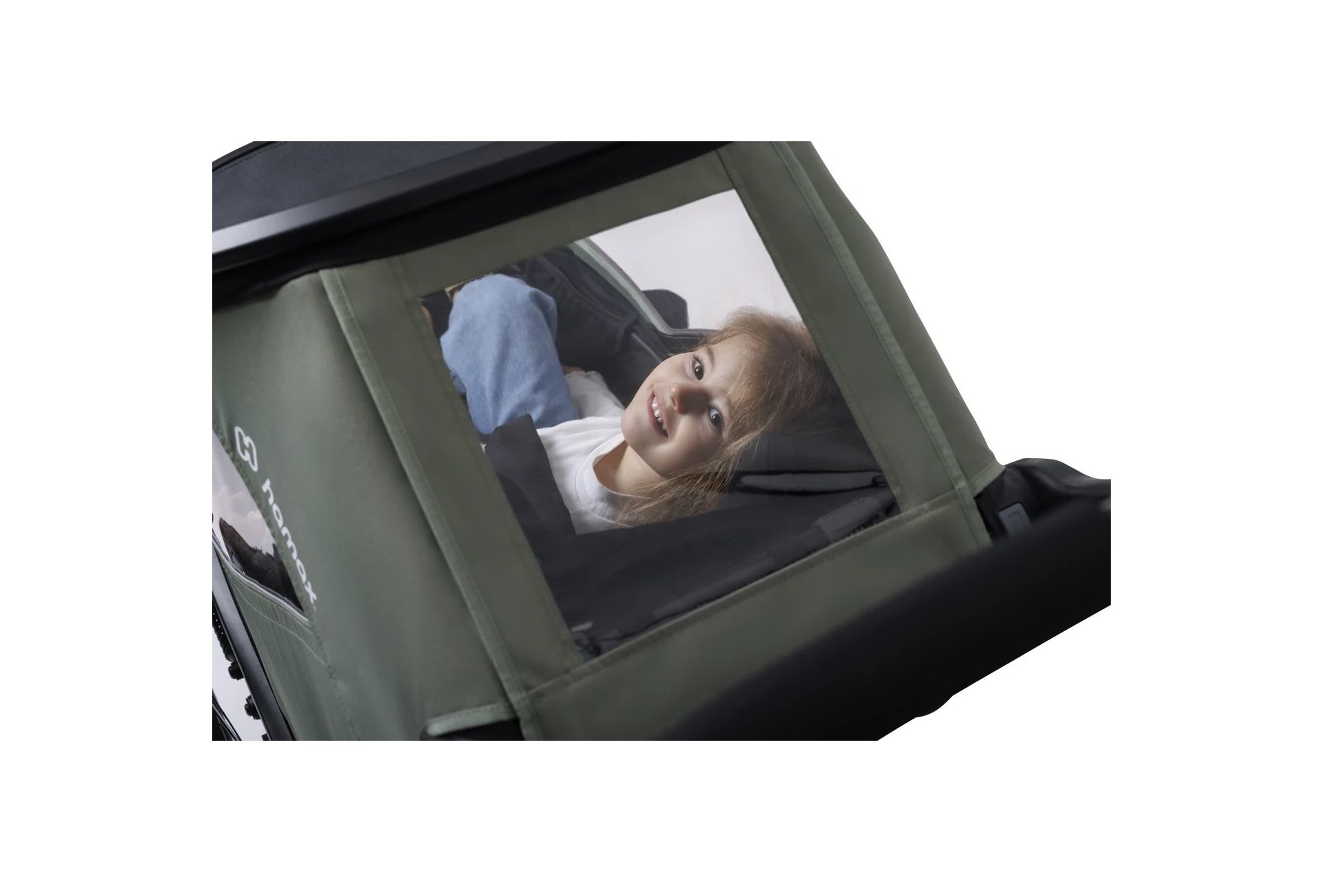 Hamax Outback Next Double Kinderanh&auml;nger mit Deichsel und Buggyrad