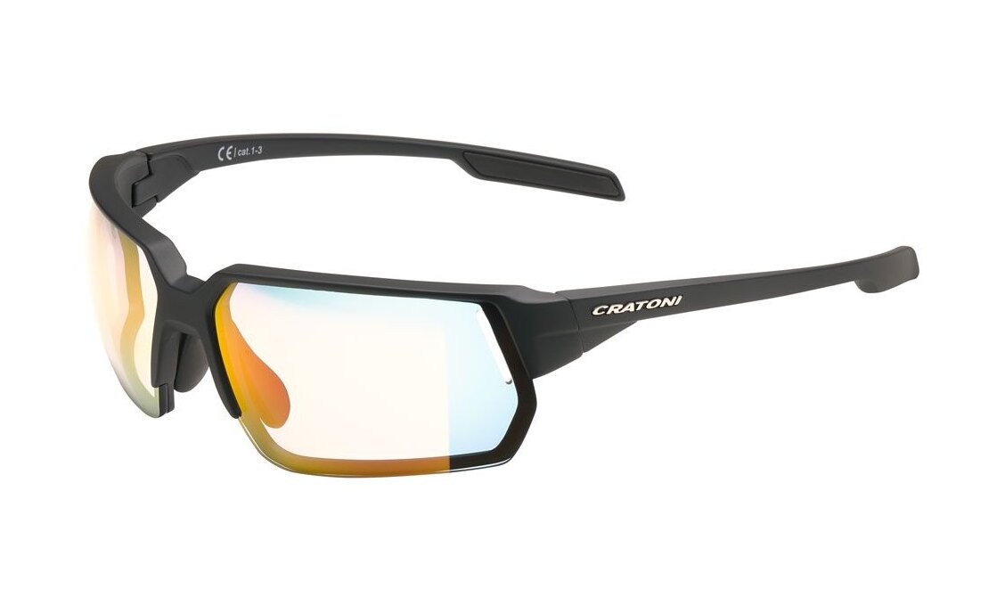 Cratoni C-Lite NXT photochromic black matt/clear - red mirror