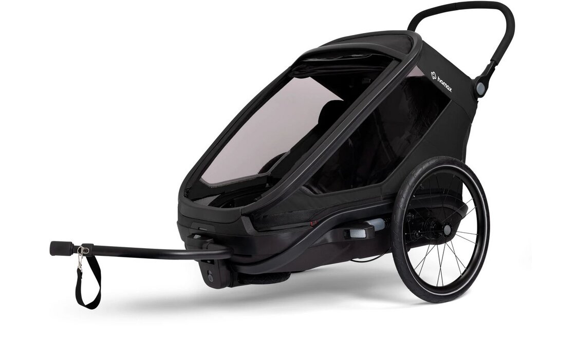 Hamax Outback Next Double Kinderanh&auml;nger mit Deichsel und Buggyrad