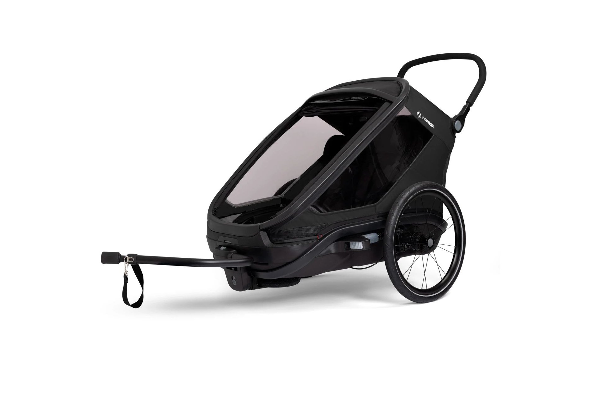 Hamax Outback Next Double Kinderanh&auml;nger mit Deichsel und Buggyrad