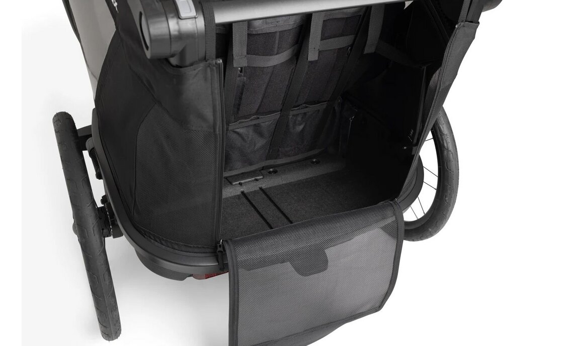 Hamax Outback Next Double Kinderanh&auml;nger mit Deichsel und Buggyrad