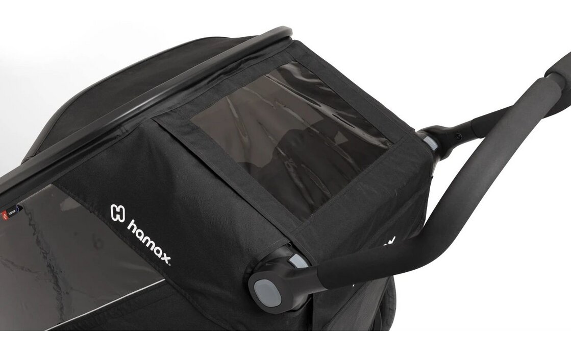 Hamax Outback Next Double Kinderanh&auml;nger mit Deichsel und Buggyrad