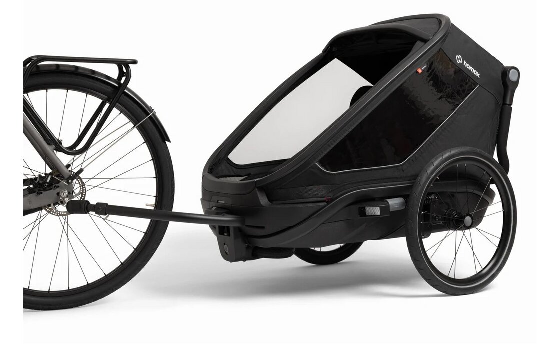 Hamax Outback Next Double Kinderanh&auml;nger mit Deichsel und Buggyrad