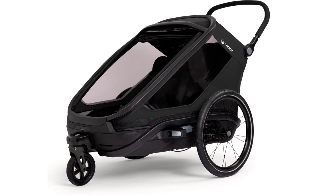 Hamax Outback Next Double Kinderanh&auml;nger mit Deichsel und Buggyrad