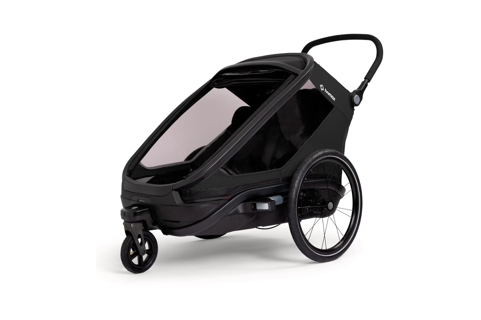 Hamax Outback Next Double Kinderanh&auml;nger mit Deichsel und Buggyrad