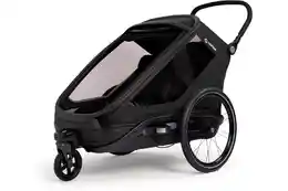 Hamax Outback Next Double Kinderanhänger mit Deichsel und Buggyrad