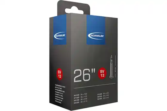 Butylkautschuk - Fahrradschläuche - Schwalbe SV13 Schlauch 26 Zoll - 60 mm