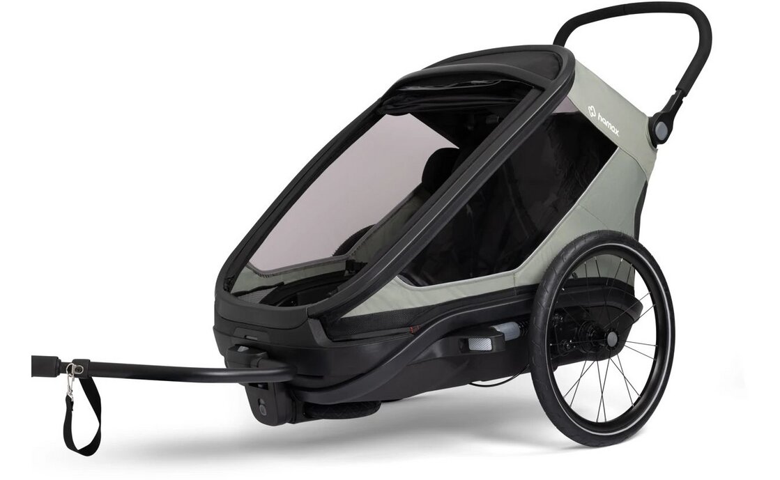 Hamax Outback Next Single Kinderanh&auml;nger mit Deichsel und Buggyrad