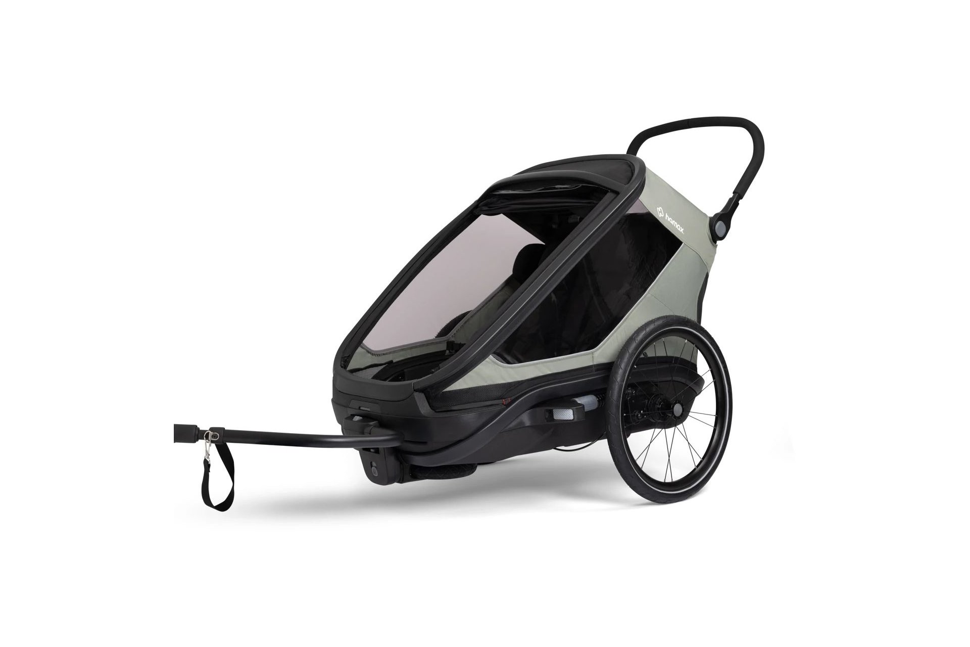 Hamax Outback Next Single Kinderanh&auml;nger mit Deichsel und Buggyrad