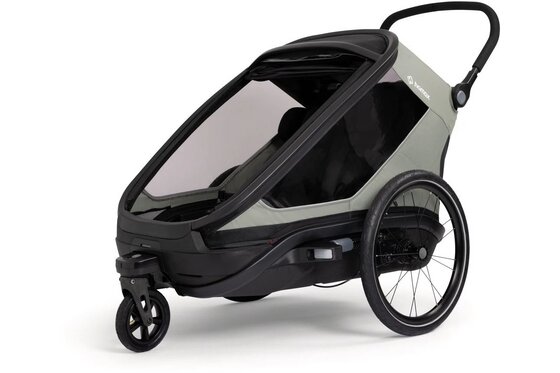 Kinderanhänger - Hamax Outback Next Single Kinderanh&auml;nger mit Deichsel und Buggyrad