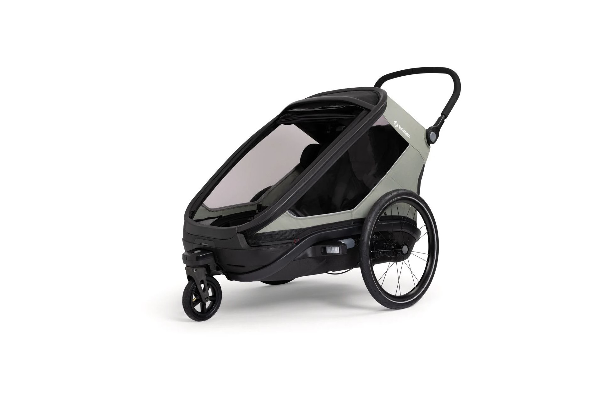 Hamax Outback Next Single Kinderanh&auml;nger mit Deichsel und Buggyrad