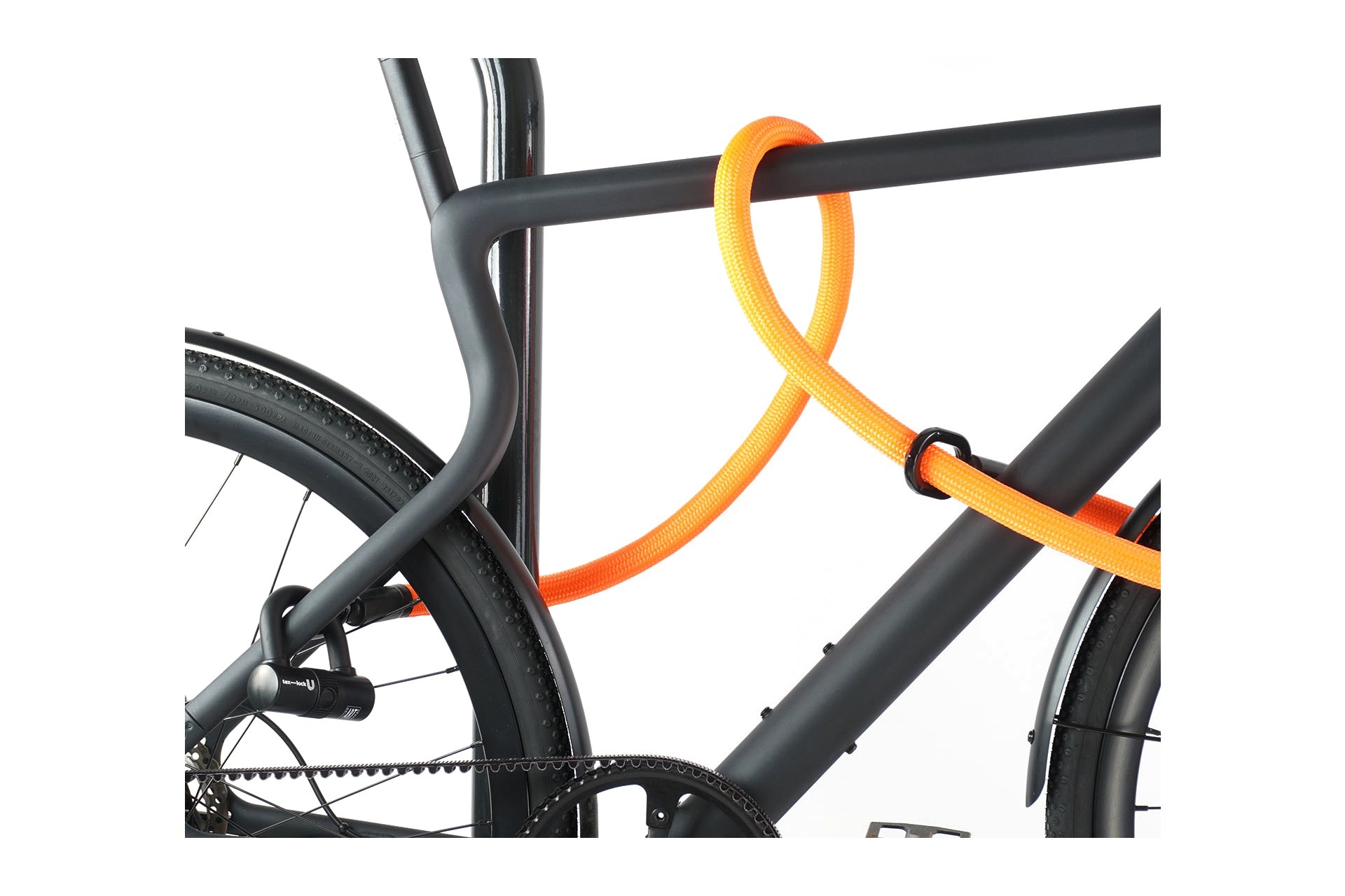 TEXLOCK Eyelet 160 U/X-Lock Bundle, Textilseil mit Bügelschloss