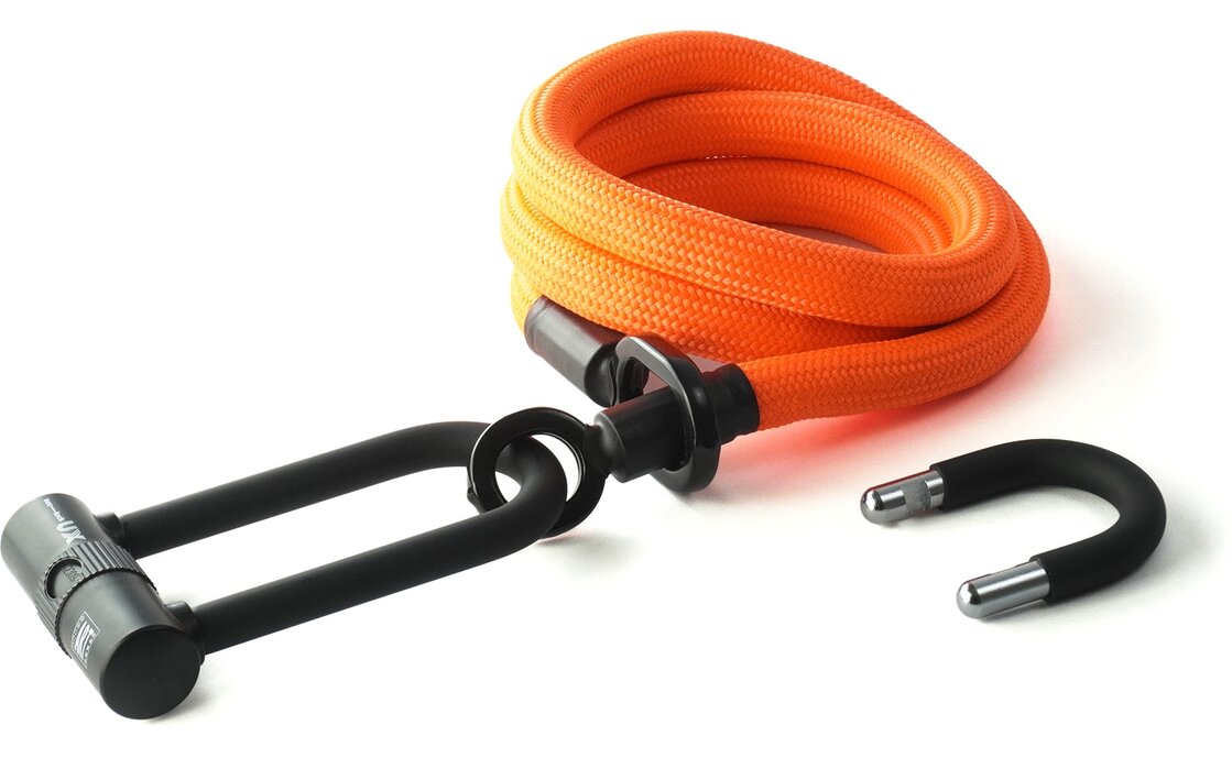 TEXLOCK Eyelet 160 U/X-Lock Bundle, Textilseil mit Bügelschloss