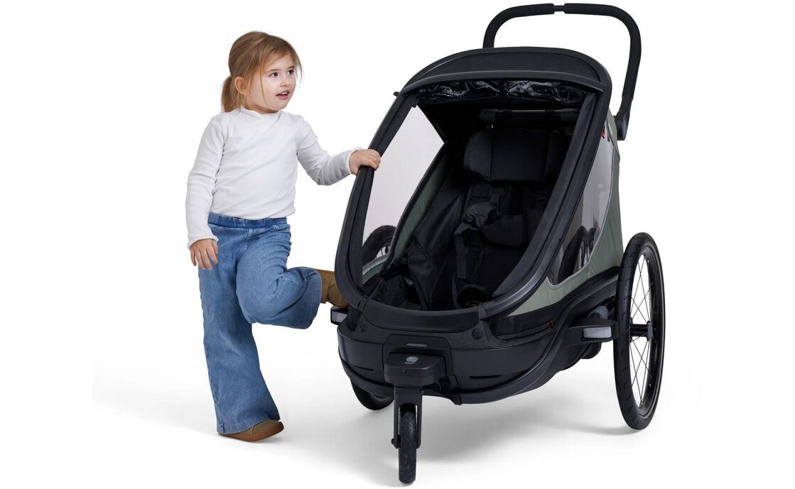 Hamax Outback Next Single Kinderanh&auml;nger mit Deichsel und Buggyrad