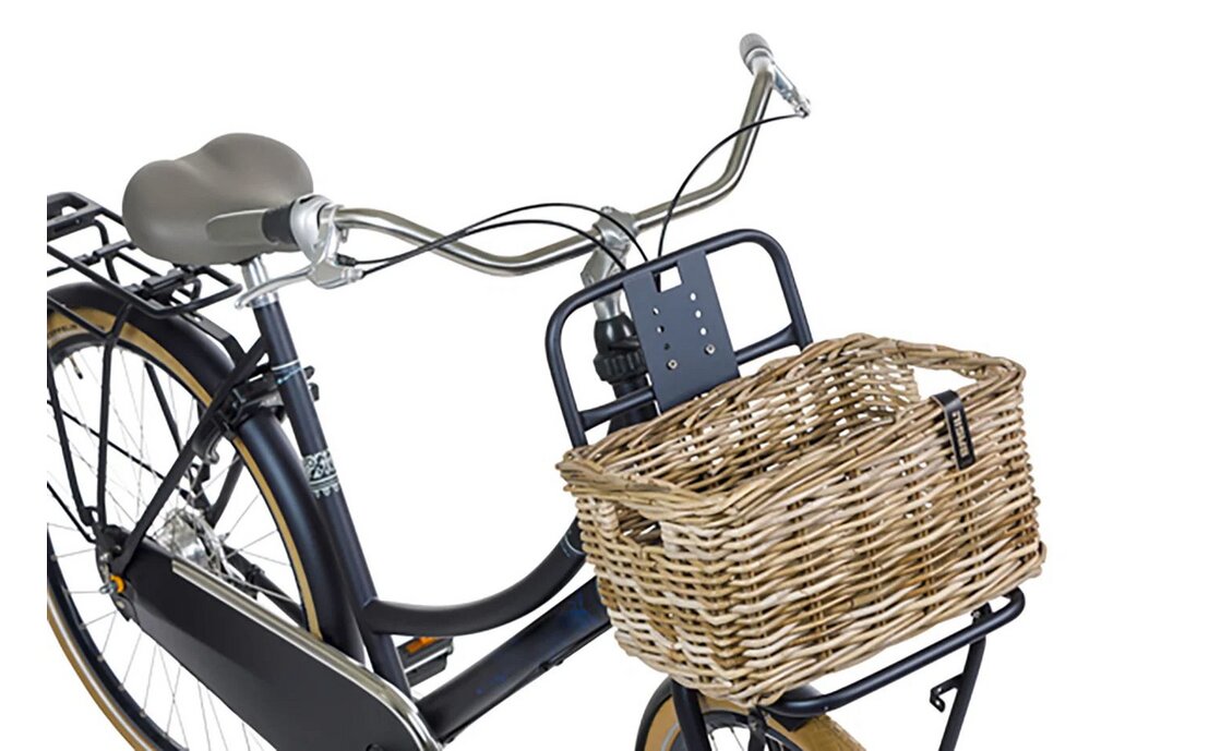 Basil Vorderradkorb Dax S Rattan, grobmaschig