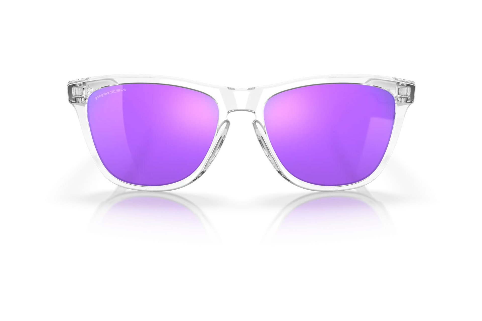 Oakley Frogskins Polished Clear/Prizm Violet