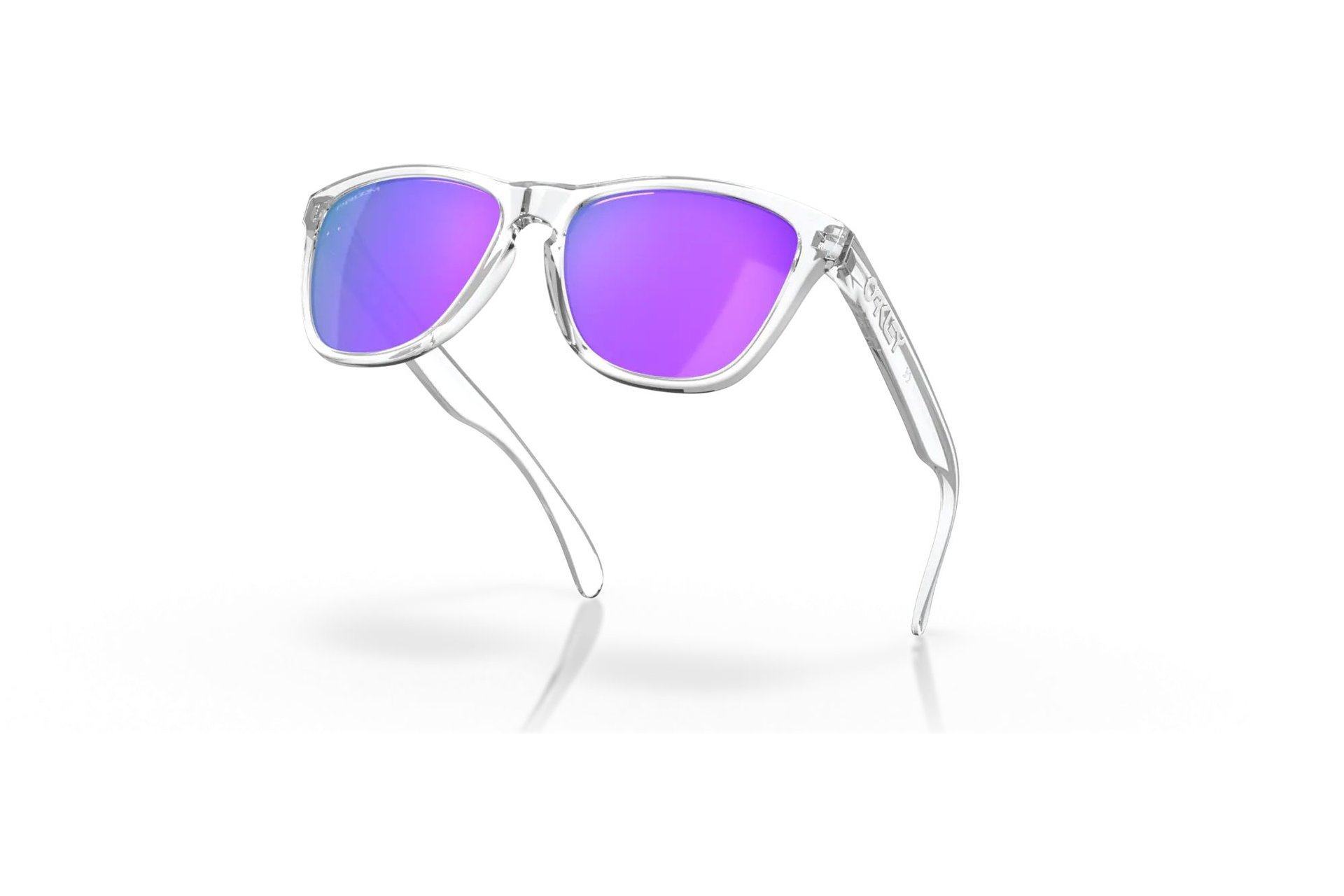 Oakley Frogskins Polished Clear/Prizm Violet