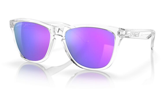Sport-Sonnenbrillen - Oakley Frogskins Polished Clear/Prizm Violet