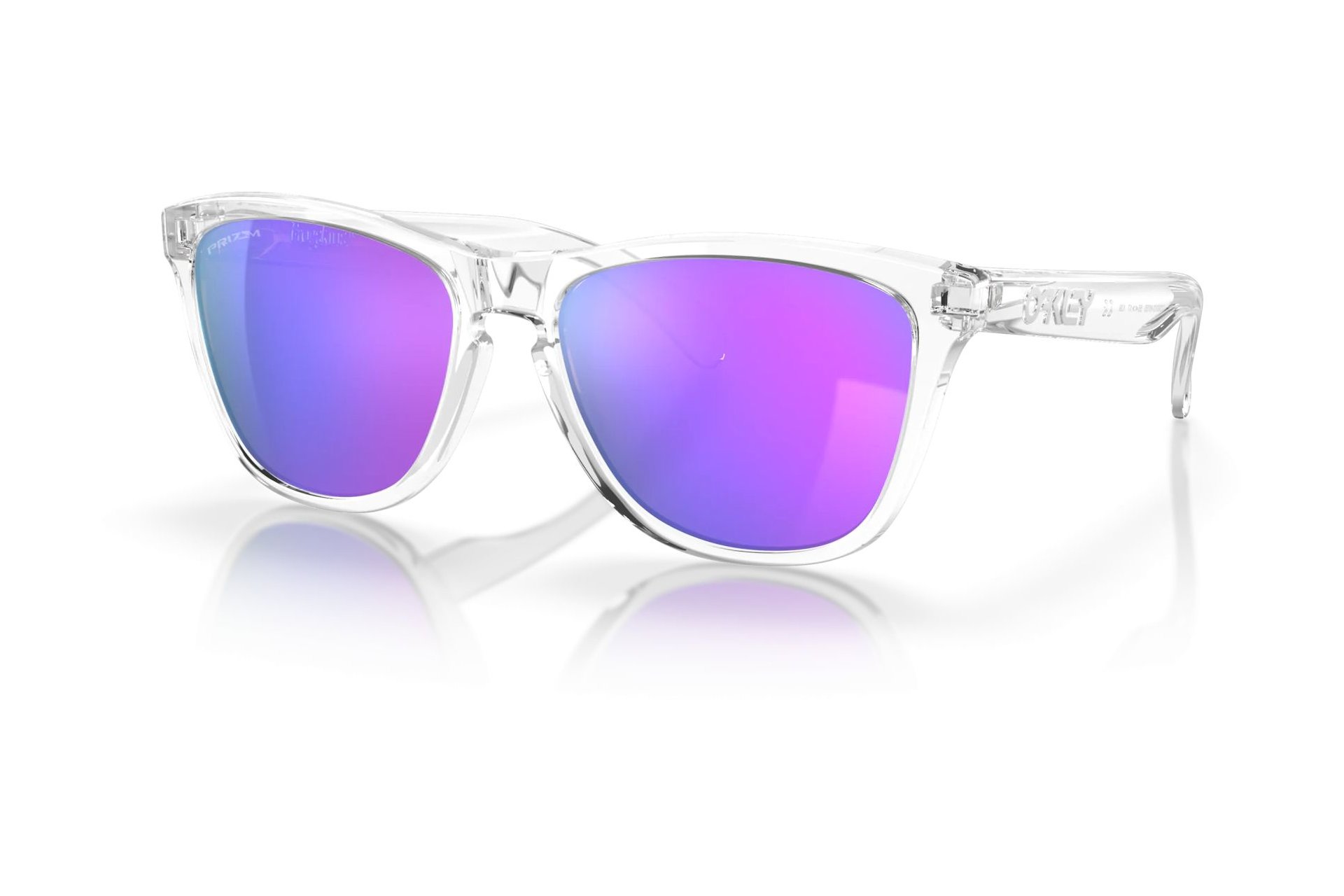 Oakley Frogskins Polished Clear/Prizm Violet